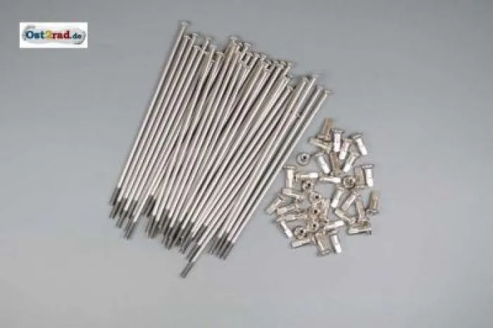Spoke set high-grade steel, 121 mm, M4 for MZ