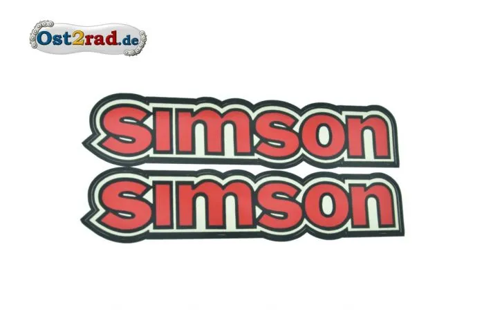 Tankaufkleber Simson S50 rot