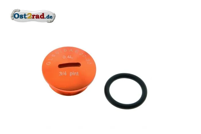 Cap for Oil fill SIMSON aluminium orange