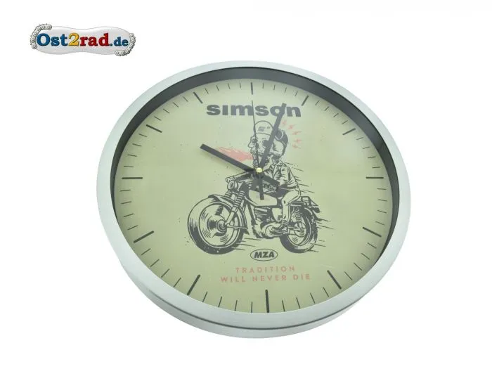 Wanduhr Simson Hellracer - Tradition will never die -