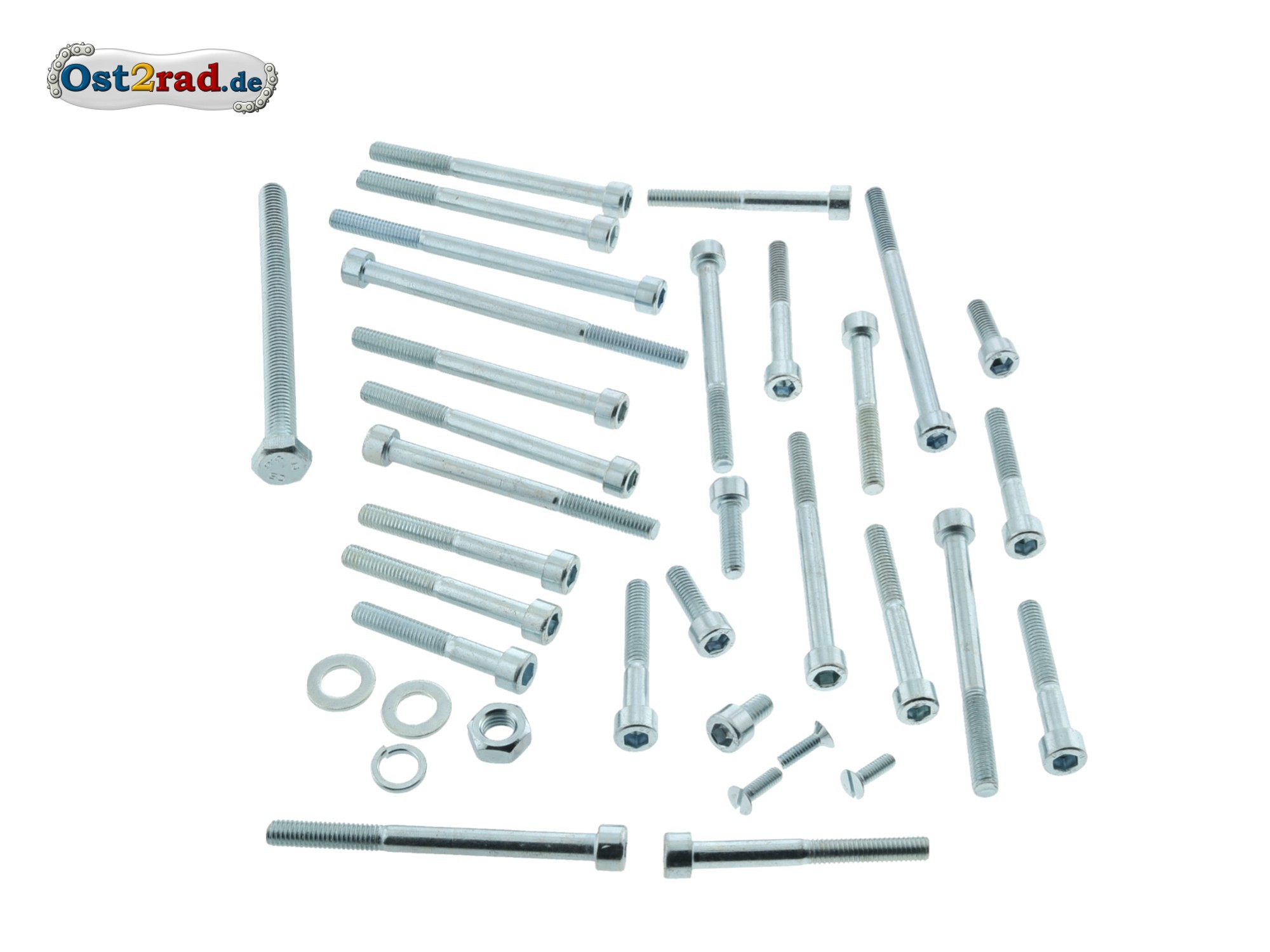 thumbnail image 2 of Replika Stainless Steel Hex Screw Set – 284 Pieces – A2 – For MZ ETZ 250 2 of 5