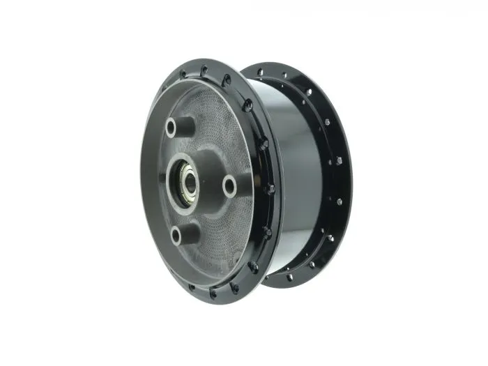 Tuning-Radnabe SCHWARZ lackiert Simson S50 S51 Vogelserie - Stege abgedreht