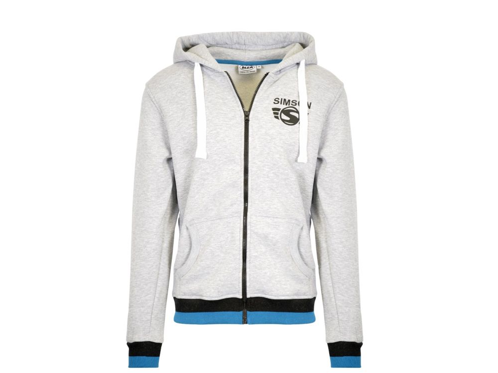 Sweatjacke grau Simson - verschiedene Größen Sweatjacke grau Simson - verschiedene Größen