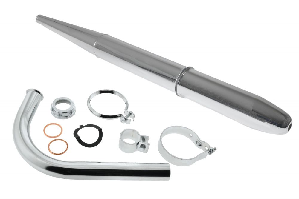 Auspuff SET Spitztüte für SIMSON Star SR4/2 offen