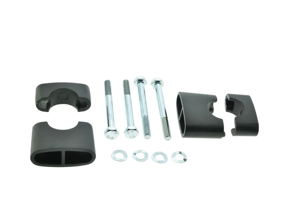 Lenkerklemmschalen SCHWARZ Satz für SIMSON S51 S50 Lenkerklemmschalen SCHWARZ Satz für SIMSON S51 S50