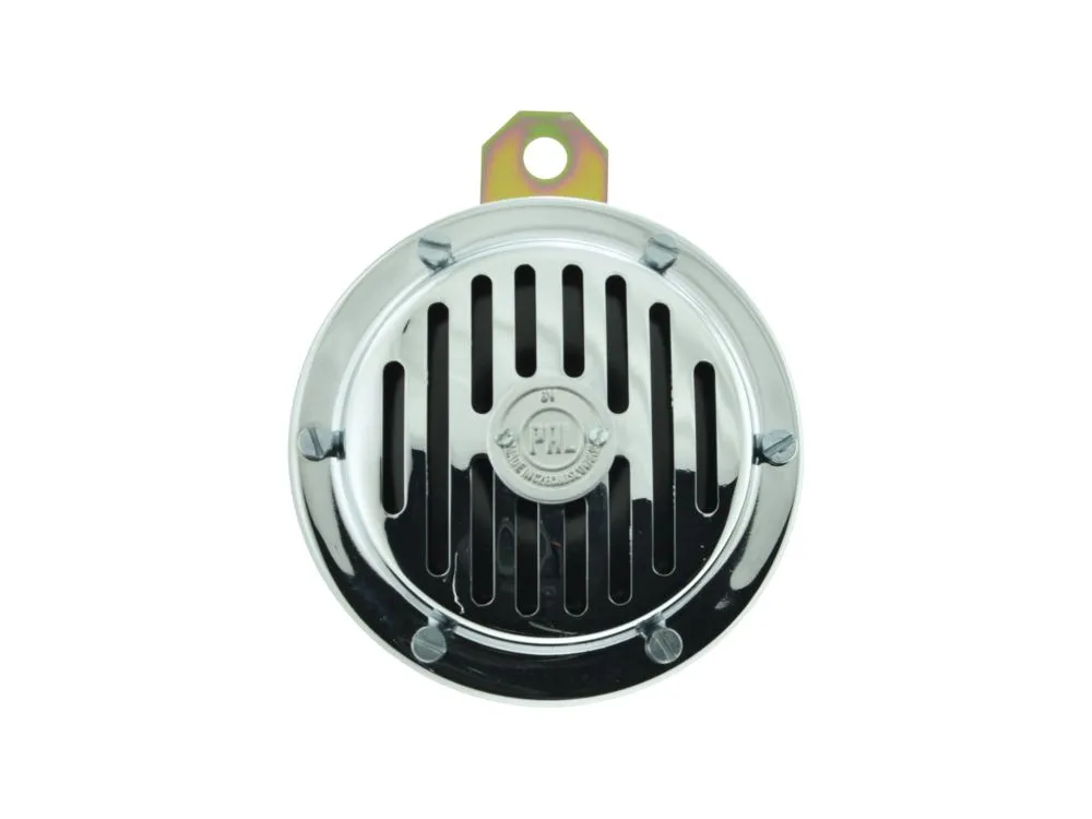 Hupe Jawa 12V silberne Pal-Plakette innen schwarz Hupe Jawa 12V silberne Pal-Plakette innen schwarz