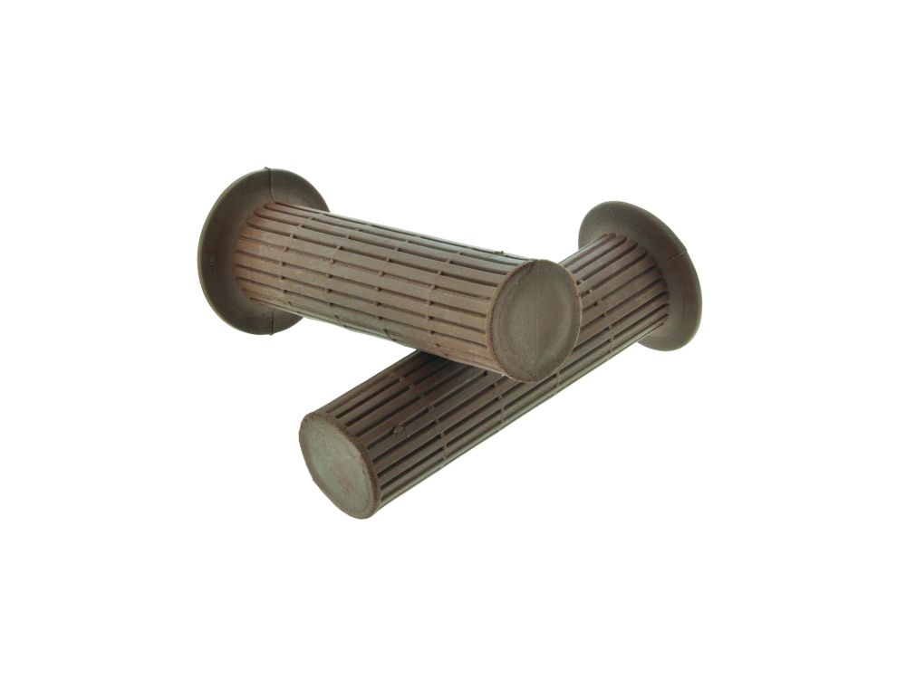 Lenkergriffgummi Paar BRAUN für Simson S50 S51, geschlossen originale Form Lenkergriffgummi Paar BRAUN für Simson S50 S51, geschlossen originale Form