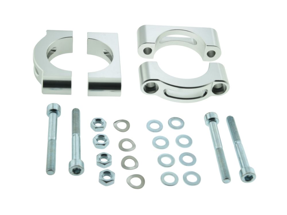ZT CNC Schutzblechhalter SILBER Klemmbrücken für Simson S50 S51 SR50