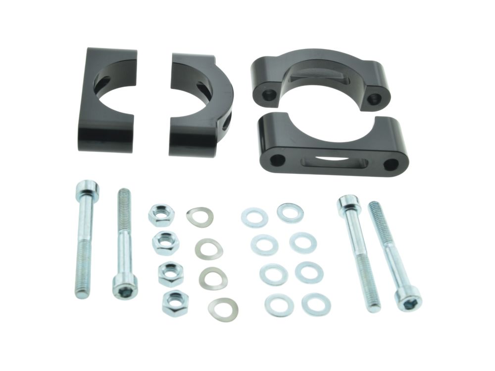 ZT CNC Schutzblechhalter SCHWARZ Klemmbrücken für Simson S50 S51 SR50