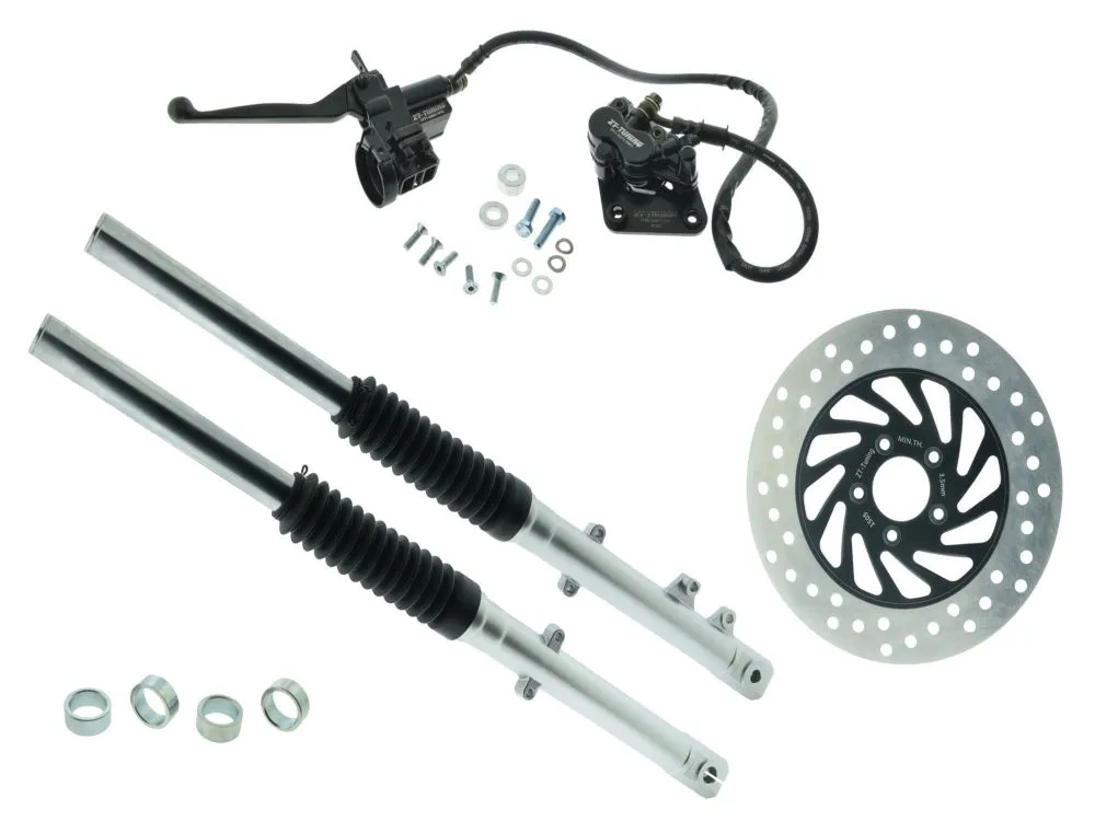 ZT Umbauset SILBER 220mm Bremssattel für Scheibenbremse S51, S70 kurz inkl. Teilegutachten ZT Umbauset SILBER 220mm Bremssattel für Scheibenbremse S51, S70 kurz inkl. Teilegutachten