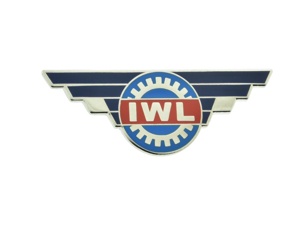 Plakette, Schriftzug IWL für Lenkerabdeckung für IWL TR150 Troll Plakette, Schriftzug IWL für Lenkerabdeckung für IWL TR150 Troll