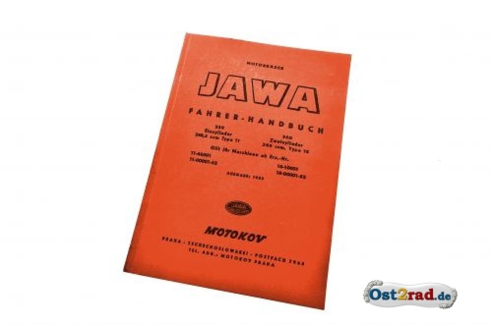 Fahrerhandbuch JAWA Perak 250 350 deutsch Fahrerhandbuch JAWA Perak 250 350 deutsch