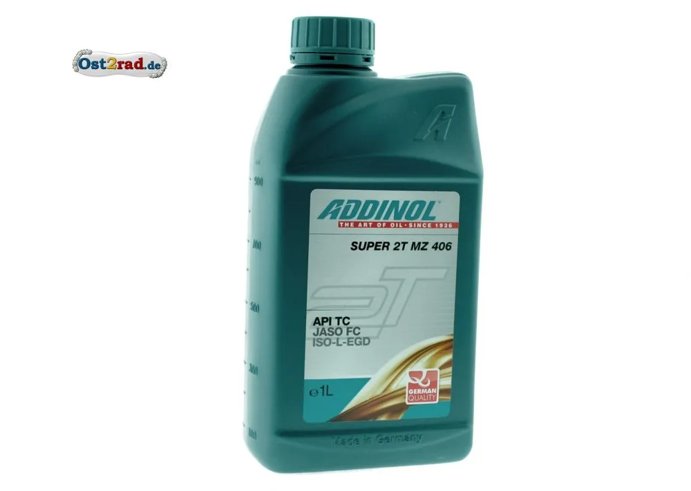 2-Takt Öl teilsynthetisches Hochleistungsöl MZ406 1 Liter Addinol 2-Takt Öl teilsynthetisches Hochleistungsöl MZ406 1 Liter Addinol