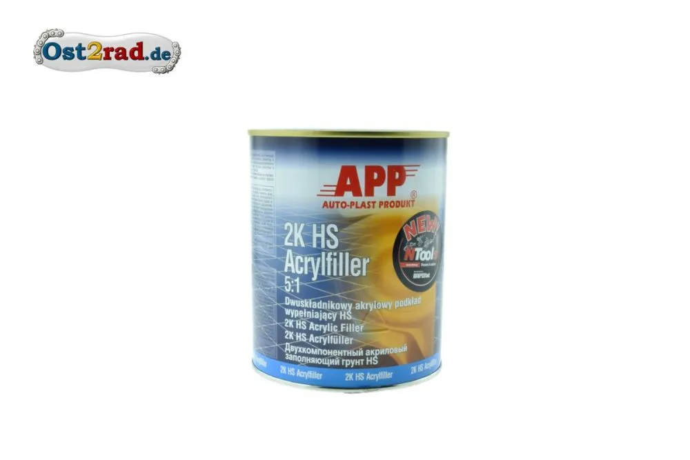 2K HS Acrylfiller 5:1 APP 1L weiß 2K HS Acrylfiller 5:1 APP 1L weiß