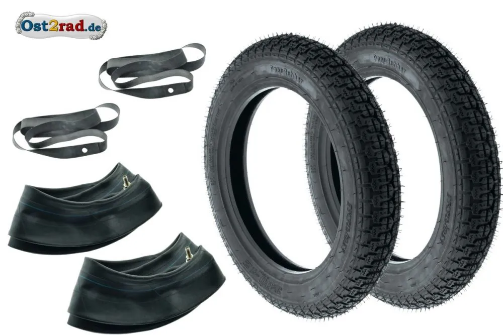 2x Reifen 3,00x12 PneuRubber für Simson SR50 und SR80, Straße-Allwetter 52J 2x Reifen 3,00x12 PneuRubber für Simson SR50 und SR80, Straße-Allwetter 52J