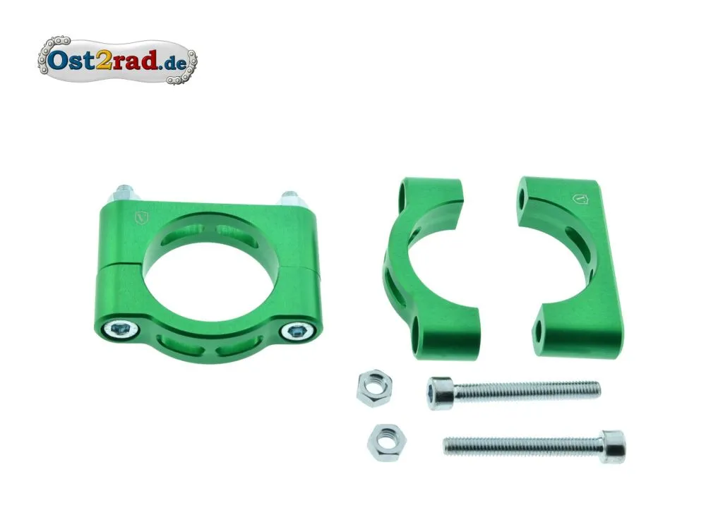 2x Set CNC Schutzblechhalter GRÜN Klemmbrücken für Simson S50 S51 SR50 2x Set CNC Schutzblechhalter GRÜN Klemmbrücken für Simson S50 S51 SR50