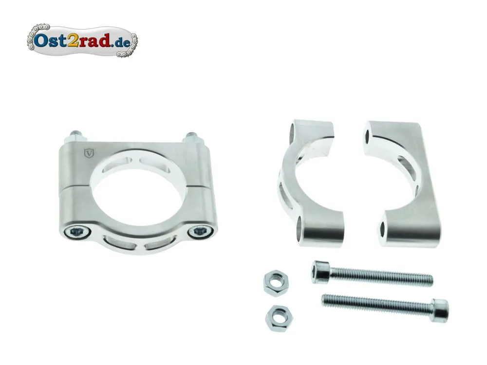 2x Set CNC Schutzblechhalter NATUR Klemmbrücken für Simson S50 S51 SR50 2x Set CNC Schutzblechhalter NATUR Klemmbrücken für Simson S50 S51 SR50