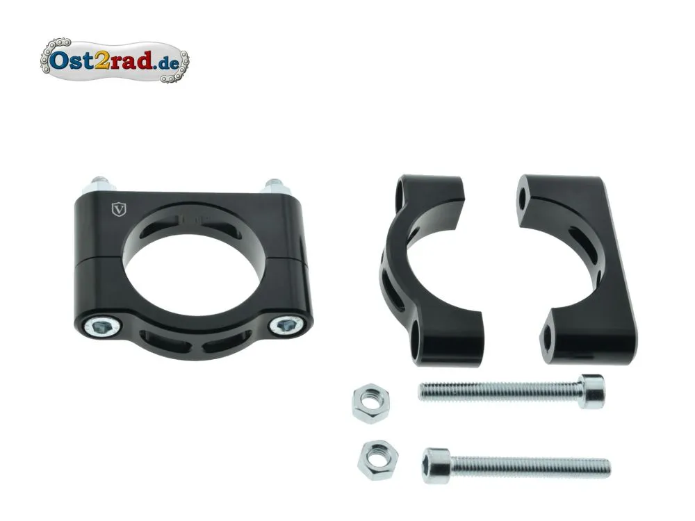 2x Set CNC Schutzblechhalter SCHWARZ Klemmbrücken für Simson S50 S51 SR50 2x Set CNC Schutzblechhalter SCHWARZ Klemmbrücken für Simson S50 S51 SR50