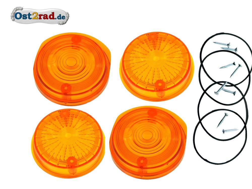 4 STÜCK Blinkerkappe rund für SIMSON S50 S51 SR50 orange mit E-Prüfzeichen 4 STÜCK Blinkerkappe rund für SIMSON S50 S51 SR50 orange mit E-Prüfzeichen