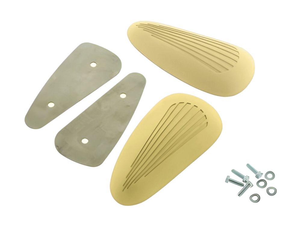 SET Kniekissen und Halteblech Tank SIMSON AWO -S 425 BEIGE m. Befestigungsmaterial SET Kniekissen und Halteblech Tank SIMSON AWO -S 425 BEIGE m. Befestigungsmaterial