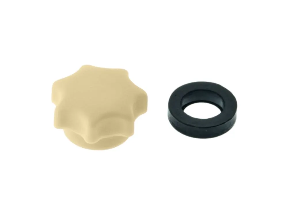 Star knob nut M6 beige, without hole