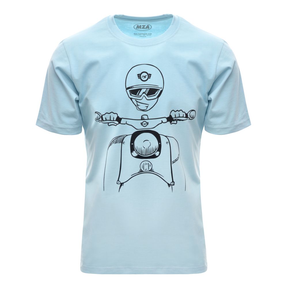 T-Shirt SIMSON Schwalbe Kumpel hellblau