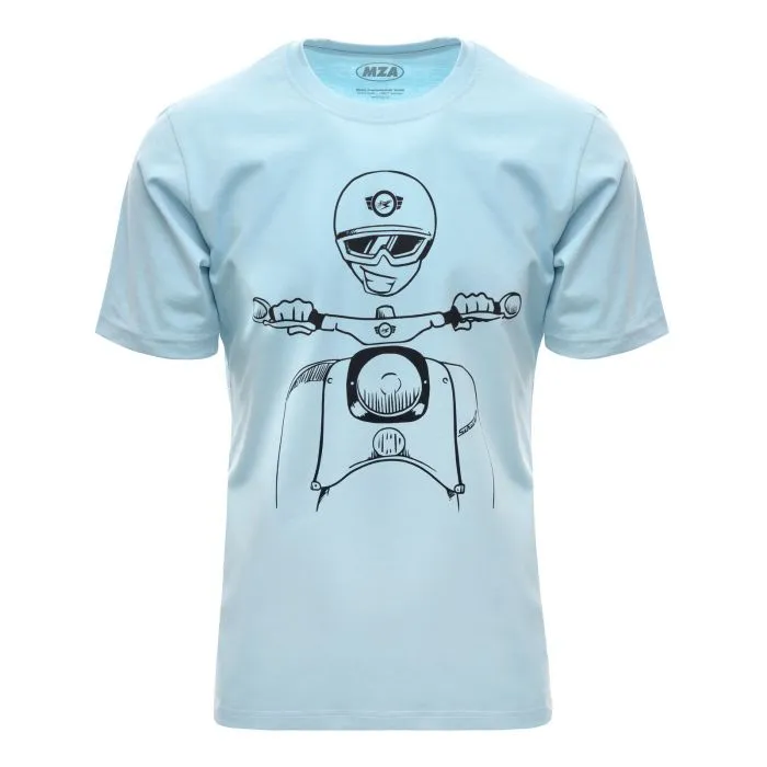 T-Shirt SIMSON Schwalbe Kumpel hellblau