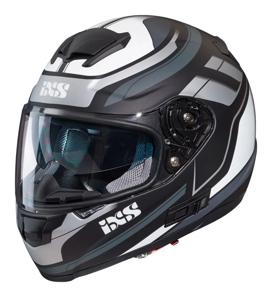 Integralhelm IXS 215 2.0 matt-schwarz grau weiss Integralhelm IXS 215 2.0 matt-schwarz grau weiss