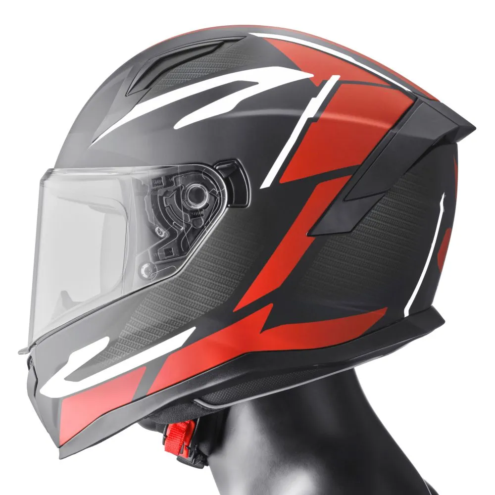 Integralhelm Velox Graphic gms matt schwarz-rot-weiss Integralhelm Velox Graphic gms matt schwarz-rot-weiss