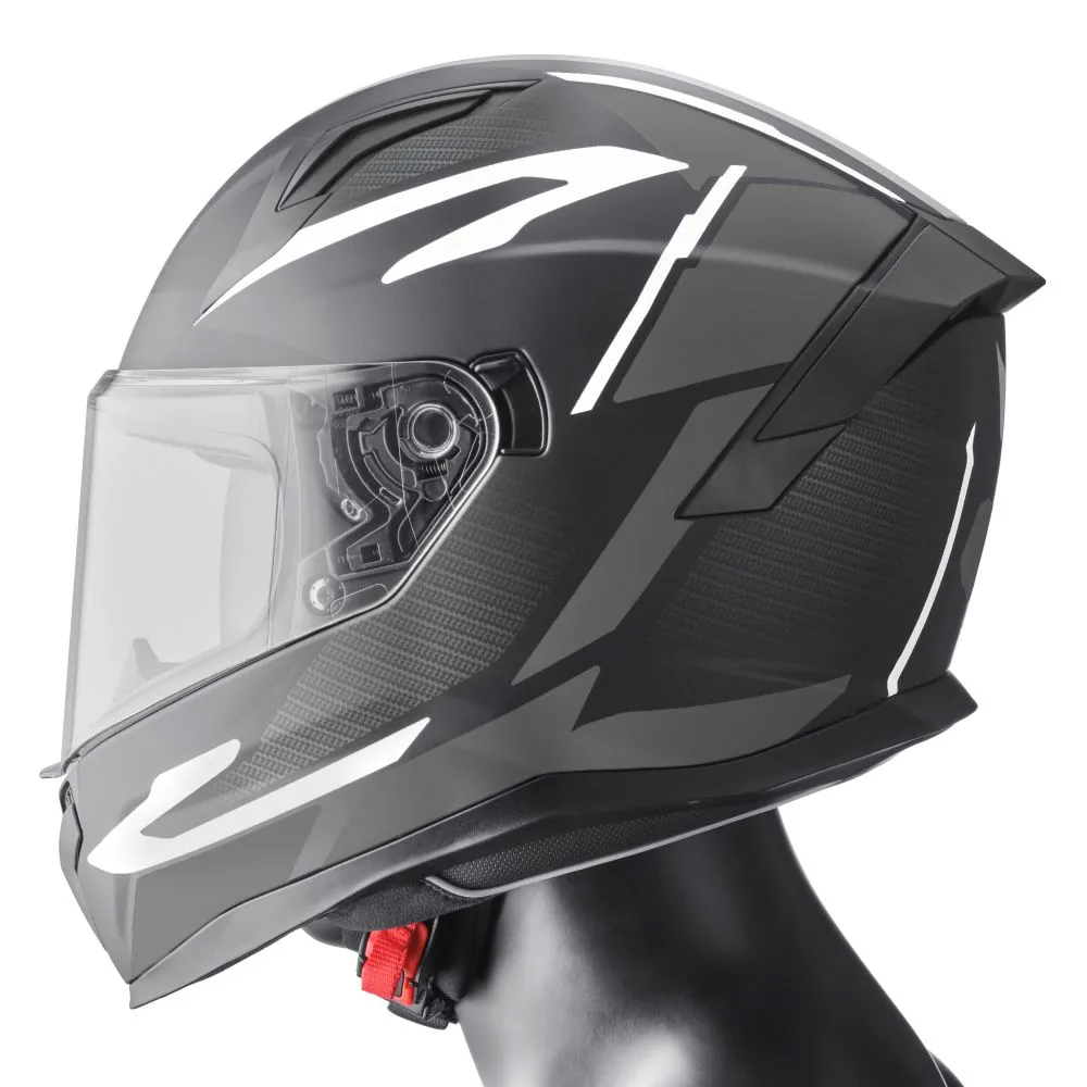 Integralhelm Velox Graphic gms matt schwarz-grau Integralhelm Velox Graphic gms matt schwarz-grau