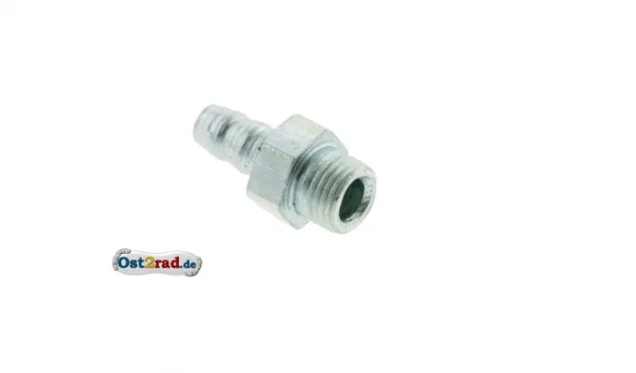 Socket for petrol pipe, tube connection