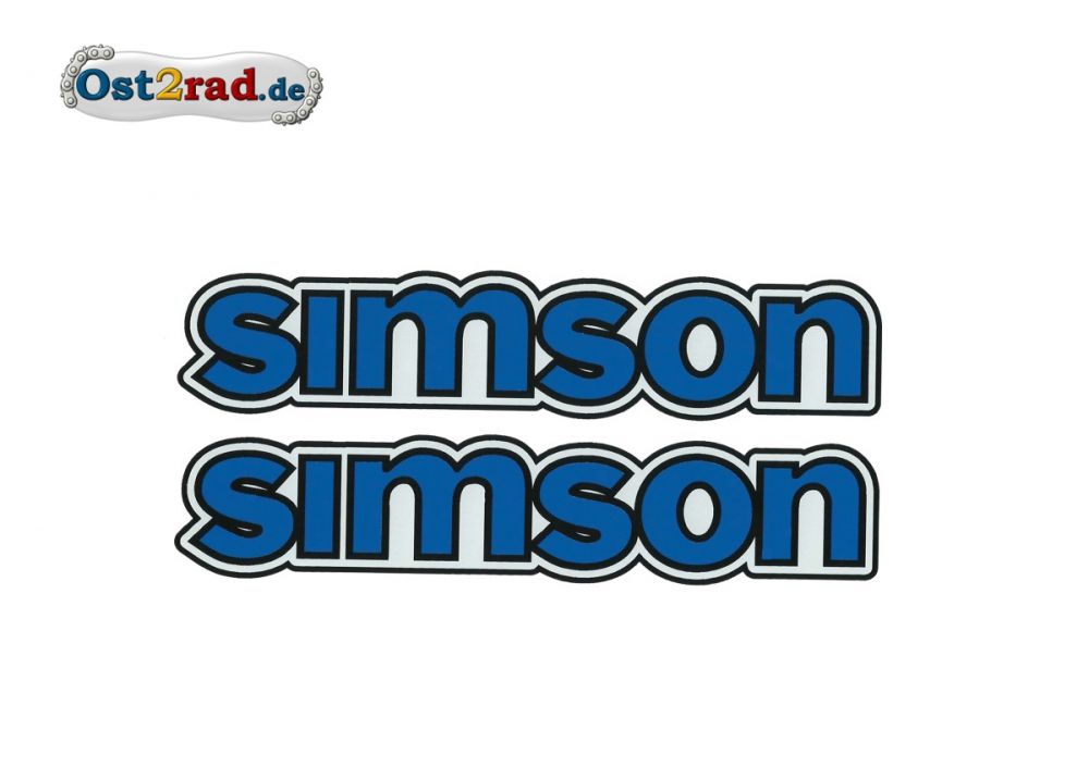 Tankaufkleber Simson S50 blau