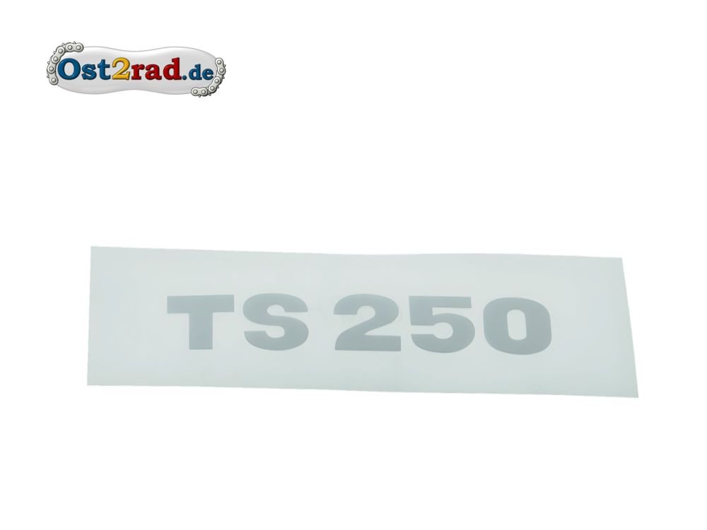 Aufkleber Deckel Sitzbank TS 250 silber Aufkleber Deckel Sitzbank TS 250 silber