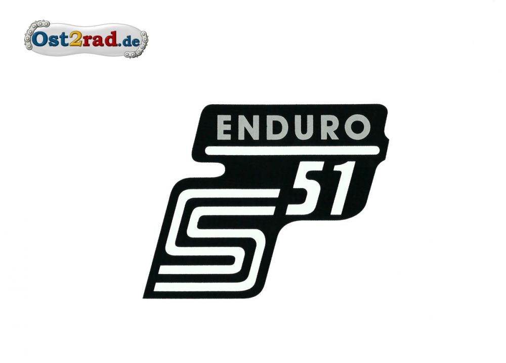 Sticker for page lid S51 Enduro in silver Sticker for page lid S51 Enduro in silver