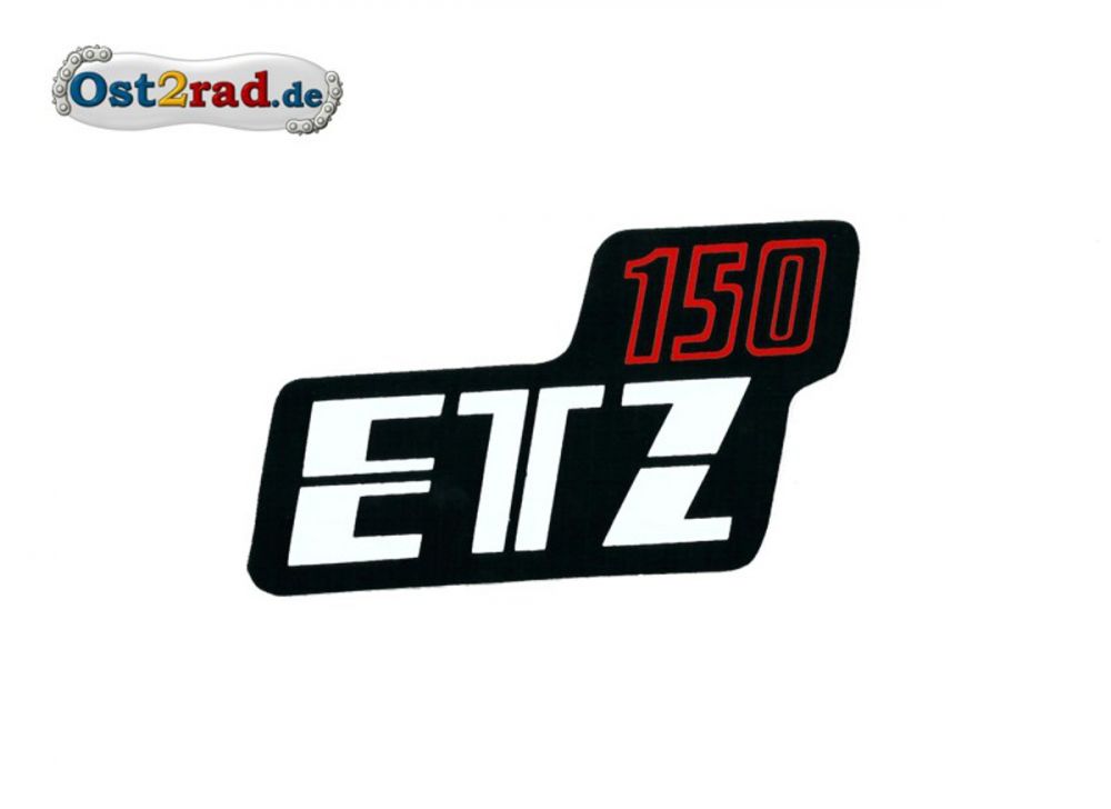 Sticker for page lid black/red ETZ 150 Sticker for page lid black/red ETZ 150