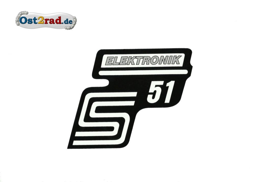 Sticker for page lid S51 "Elektronik" silver Sticker for page lid S51 "Elektronik" silver
