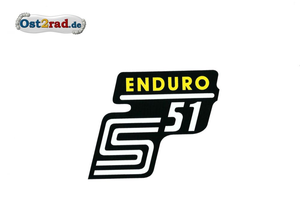 Sticker for page lid S51 Enduro in yellow Sticker for page lid S51 Enduro in yellow