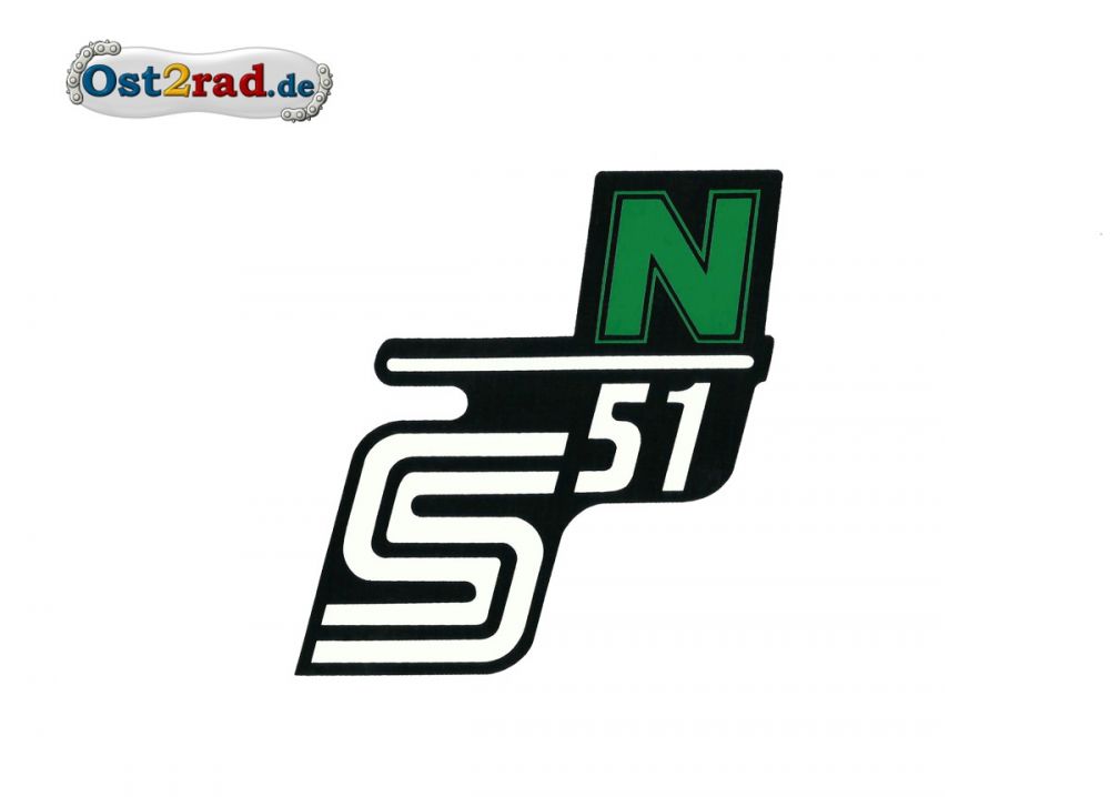 Sticker for page lid S51 N in green Sticker for page lid S51 N in green