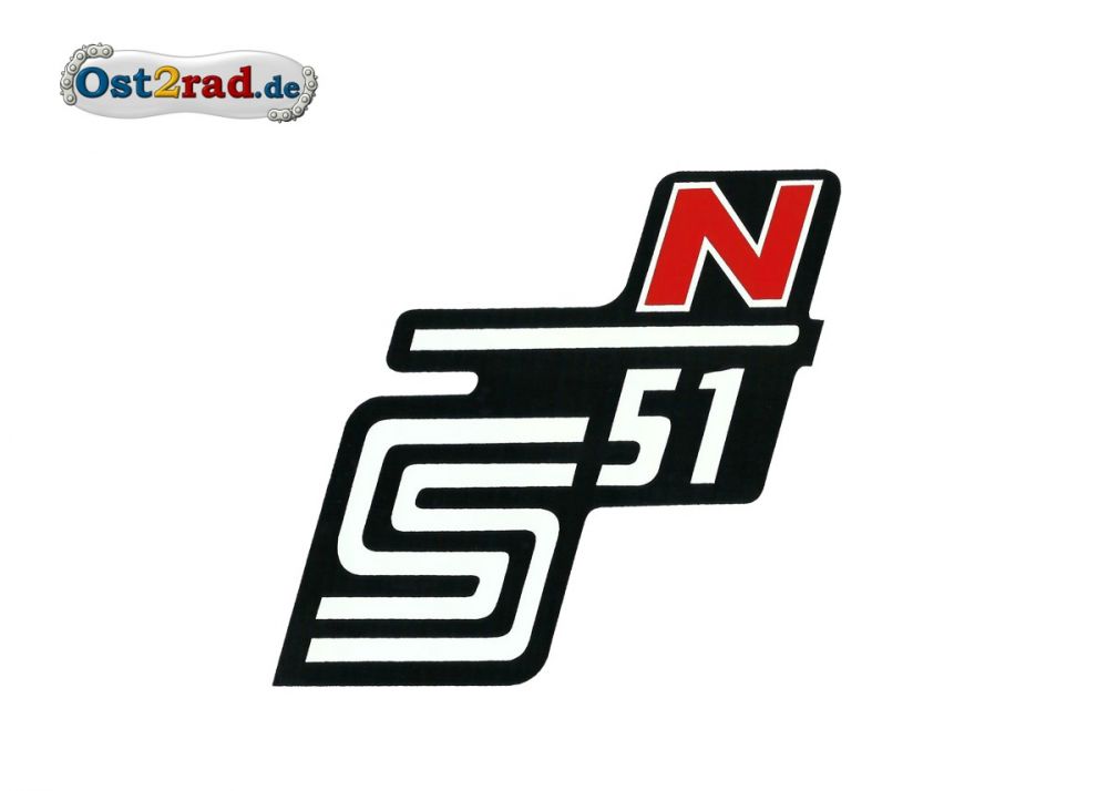 Sticker for page lid S51 N in red Sticker for page lid S51 N in red