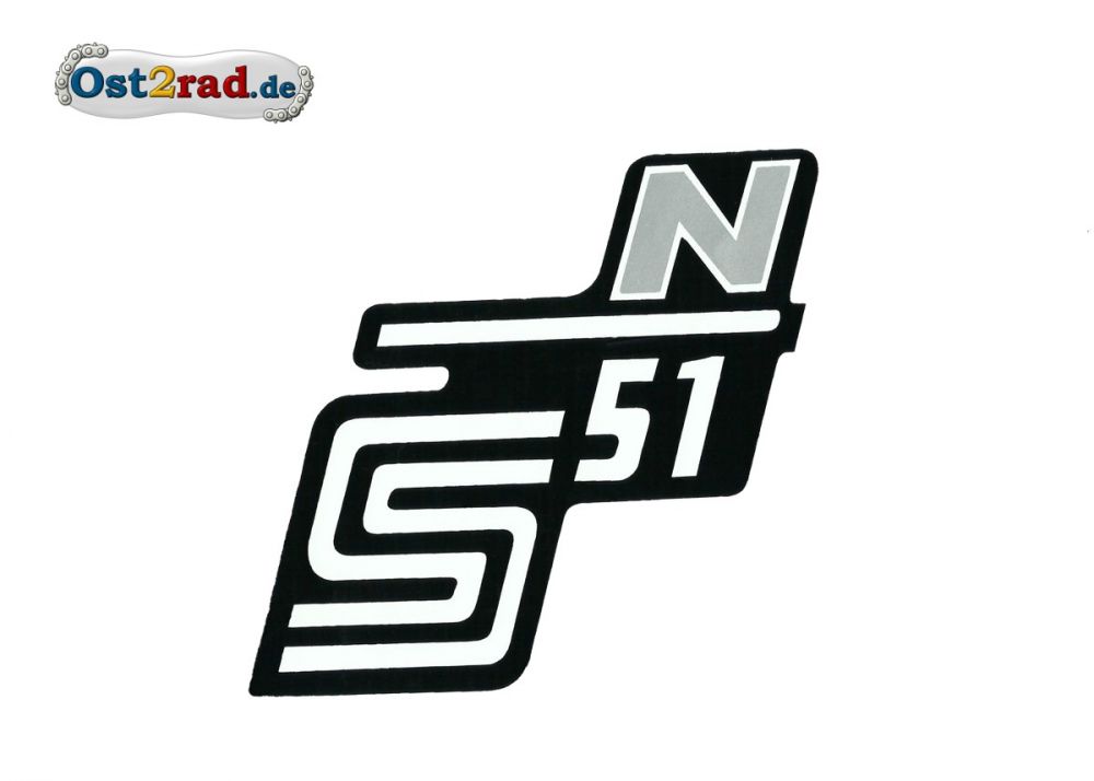 Sticker for page lid S51 N in silver Sticker for page lid S51 N in silver