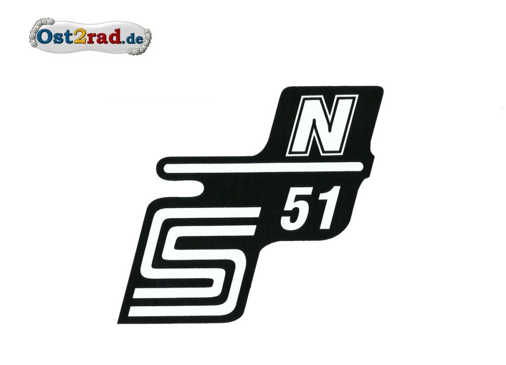 Sticker for page lid S51 N in white Sticker for page lid S51 N in white