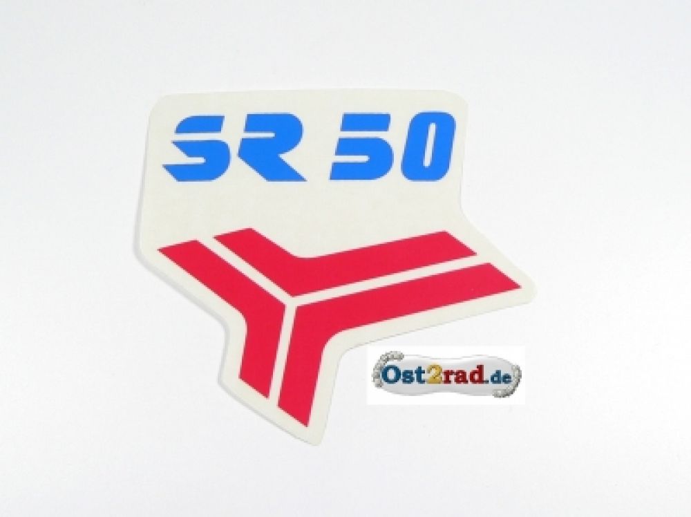 Sticker for leg metal sheet SR50 red / blue Sticker for leg metal sheet SR50 red / blue