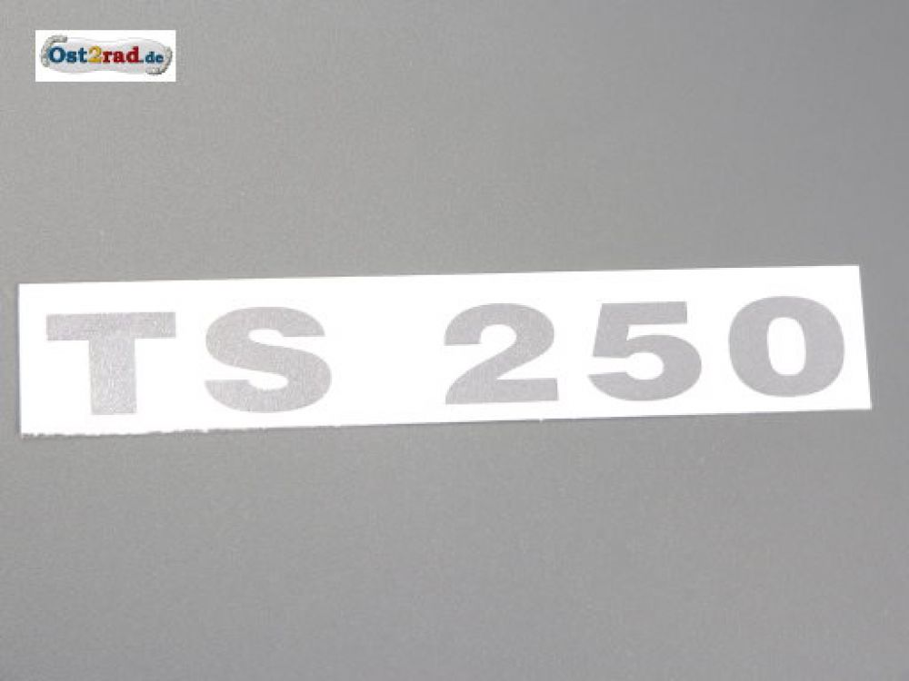 Sticker MZ TS250 chrome