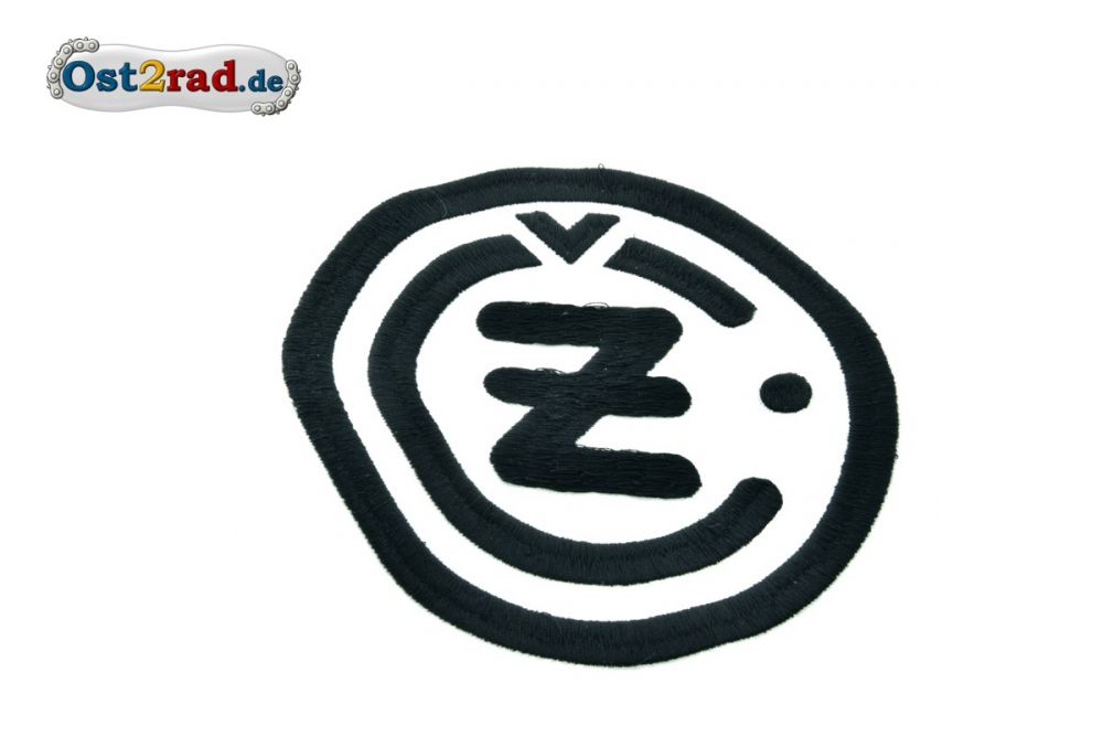 Aufnäher CZ Logo rund schwarz weiss - 13cm Aufnäher CZ Logo rund schwarz weiss - 13cm