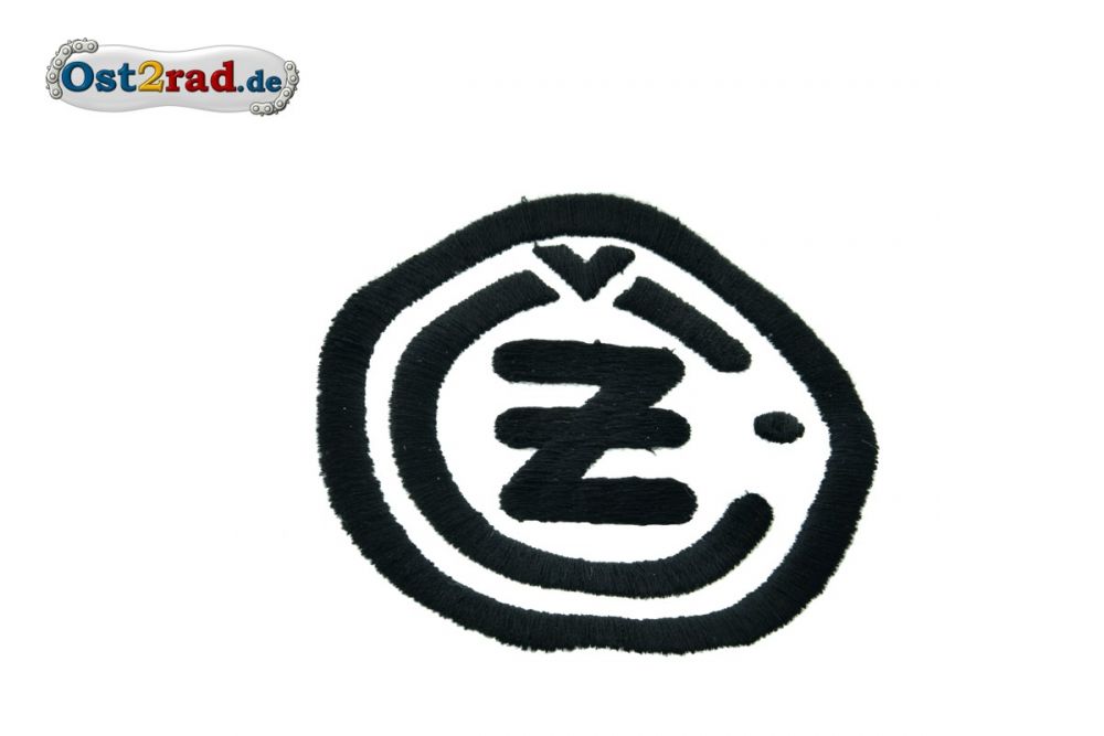 Aufnäher CZ Logo rund schwarz weiss - 8cm Aufnäher CZ Logo rund schwarz weiss - 8cm