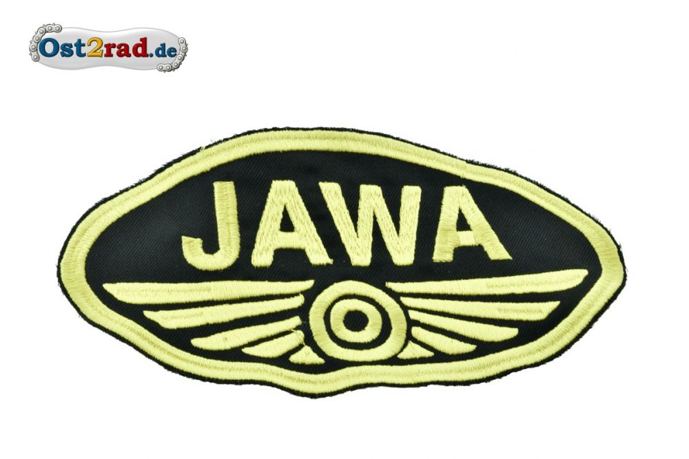 Patch Oval Jawa logo small black / gold Patch Oval Jawa logo small black / gold
