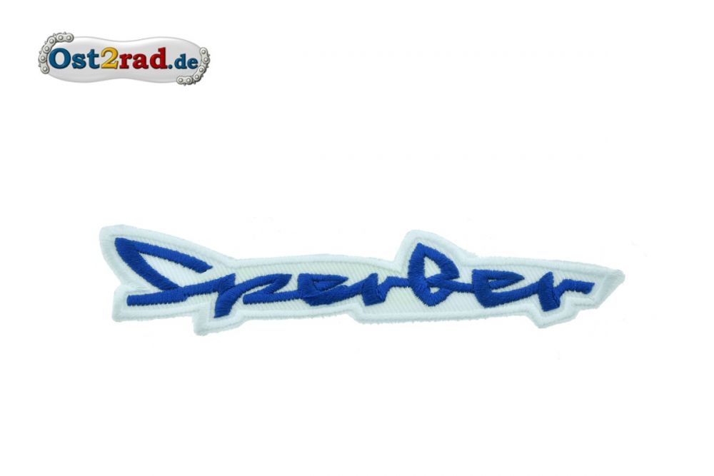 Aufnäher Sperber 110x27mm blau-weiß Aufnäher Sperber 110x27mm blau-weiß