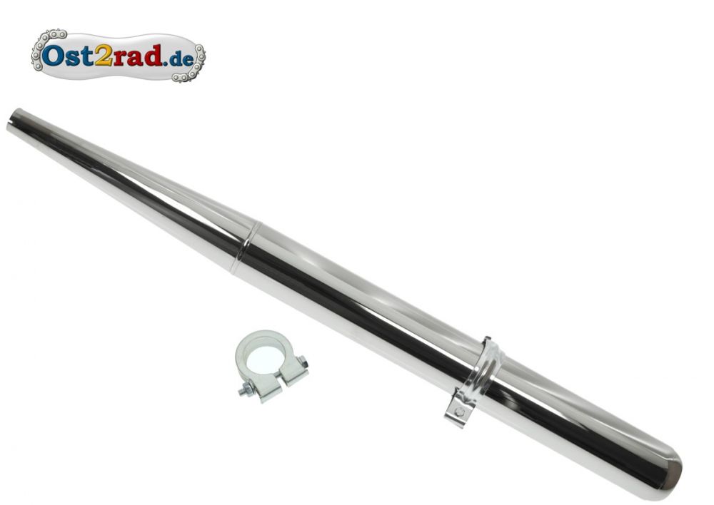 Auspuff chrom RESO, verbessert für Simson S50 S51 SR50 KR51/2 Auspuff chrom RESO, verbessert für Simson S50 S51 SR50 KR51/2
