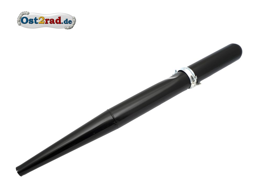 Auspuff schwarz SIMSON S51 S70 Enduro inkl. Halteschelle