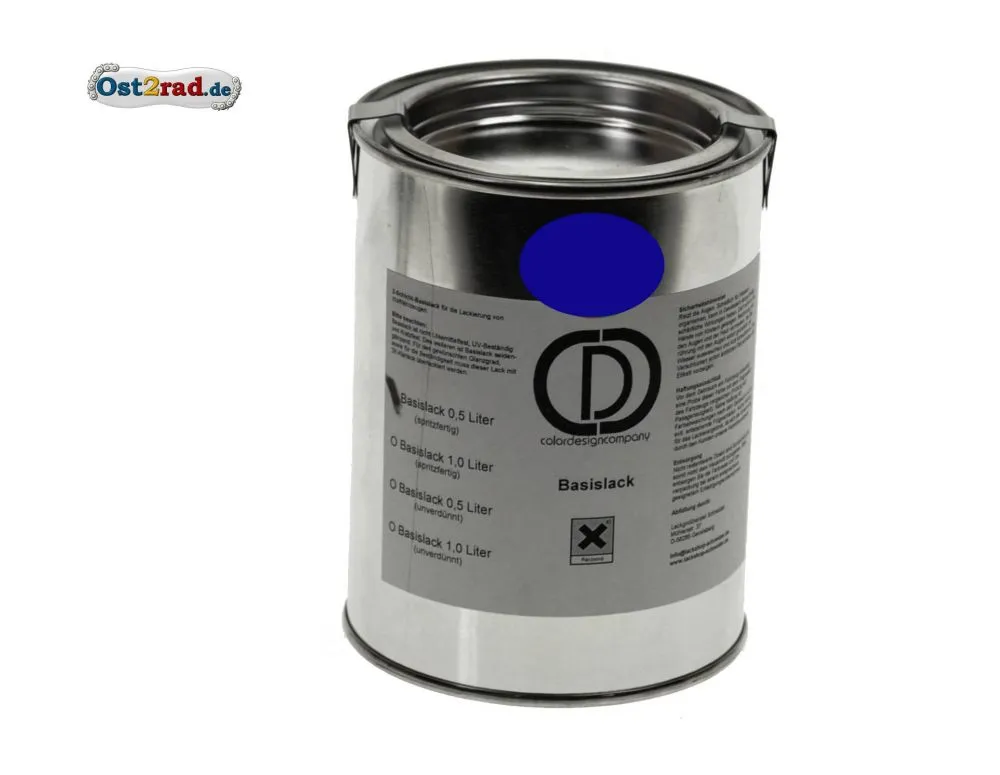Originalfarbton dunkelblau TS 125 150 250 0,5l spritzfertig Basislack Originalfarbton dunkelblau TS 125 150 250 0,5l spritzfertig Basislack